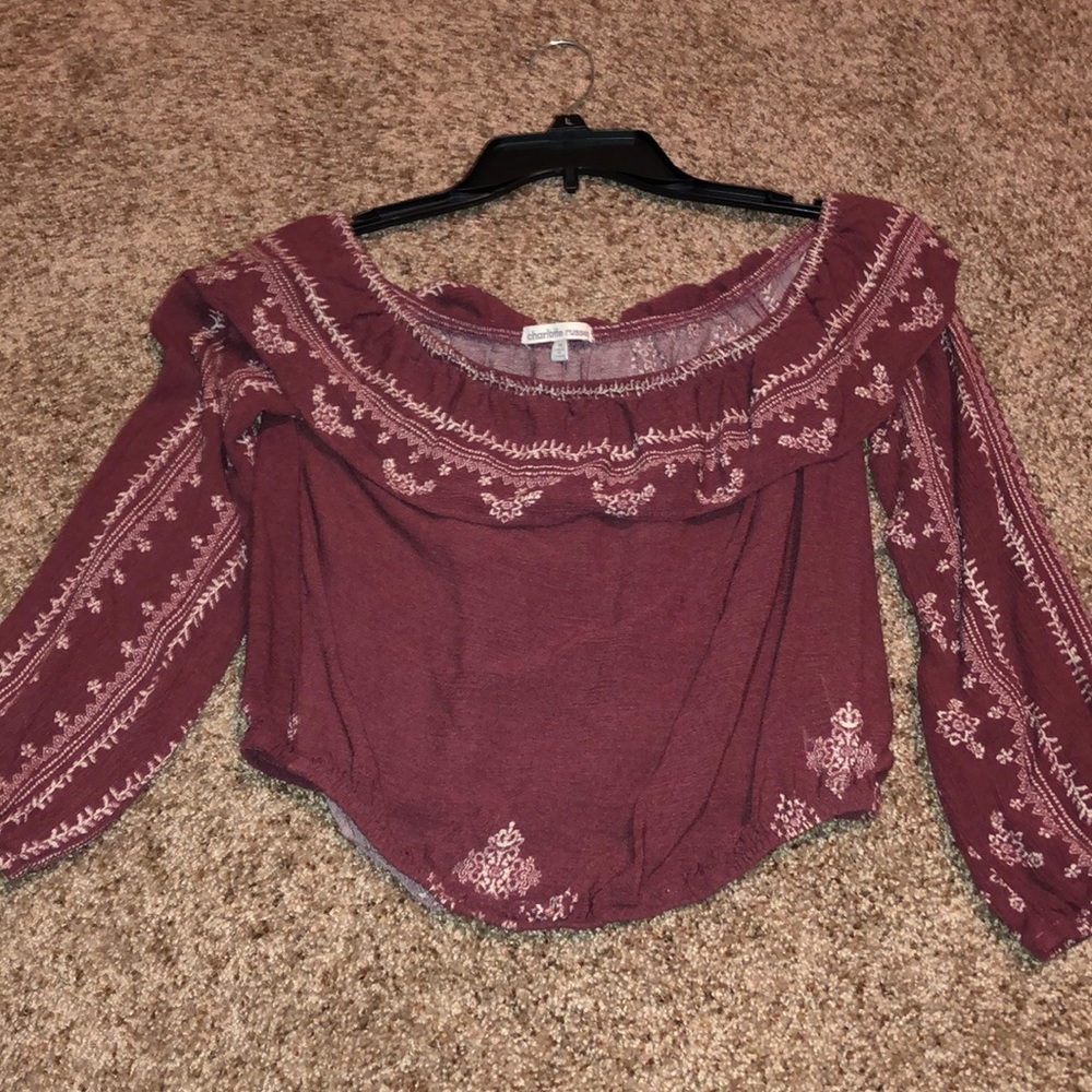 Off the shoulder blouse